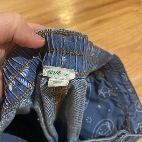 Aerie Distressed Denim Shorts - Picture 3 of 4